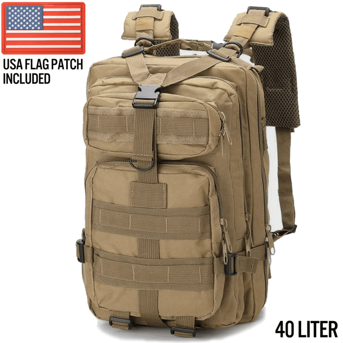 Xgear Tactical Large 40L Tactical Backpack Survival Bag